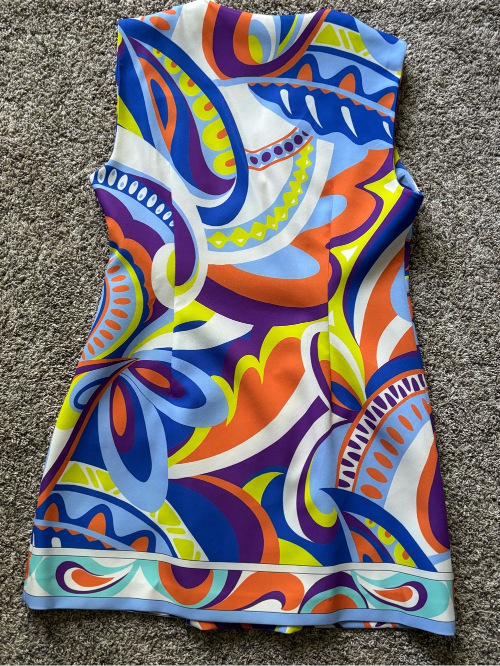 ZARA Multicolor Psychedelic Print Sleeveless Dress - Picture 3 of 5